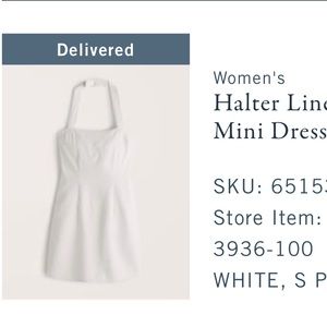Linen mini dress
